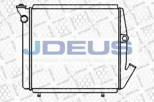 Jdeus 023V15 - Radiator, engine cooling autospares.lv