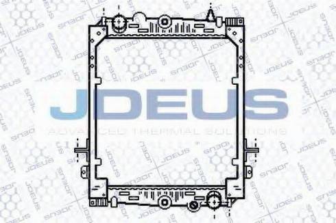 Jdeus 108M04 - Radiator, engine cooling autospares.lv