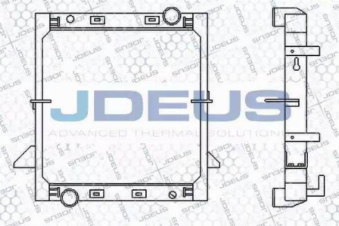 Jdeus 114M08 - Radiator, engine cooling autospares.lv