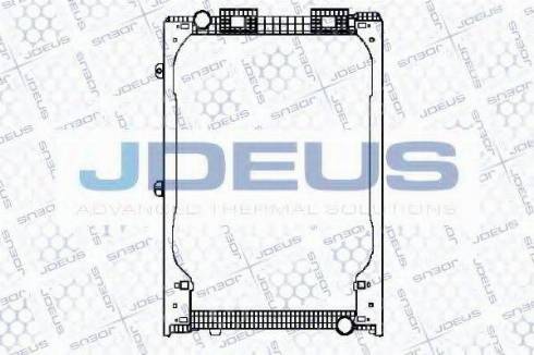 Jdeus 115M08 - Radiator, engine cooling autospares.lv