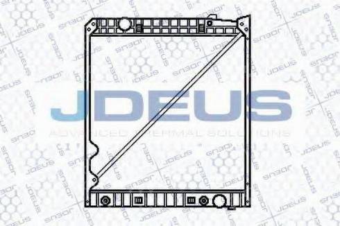 Jdeus 117M07B - Radiator, engine cooling autospares.lv