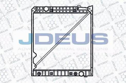 Jdeus 117M07 - Radiator, engine cooling autospares.lv