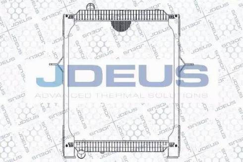 Jdeus 131M09 - Radiator, engine cooling autospares.lv