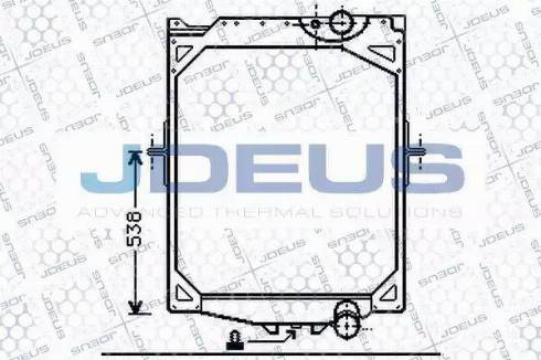 Jdeus 131M03A - Radiator, engine cooling autospares.lv