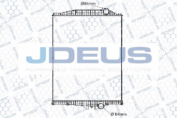 Jdeus 131M03B - Radiator, engine cooling autospares.lv