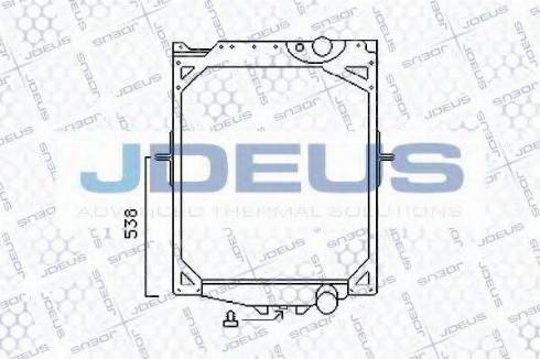 Jdeus 131M03 - Radiator, engine cooling autospares.lv