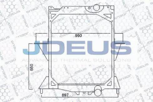 Jdeus 131M12 - Radiator, engine cooling autospares.lv