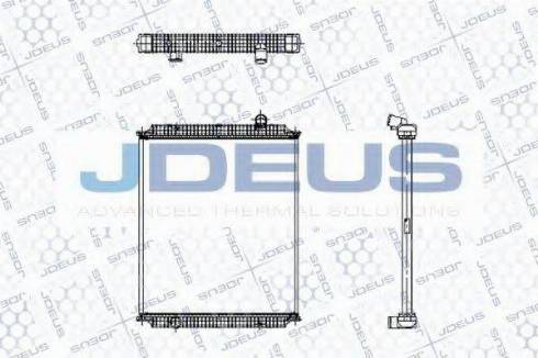 Jdeus 123M02B - Radiator, engine cooling autospares.lv