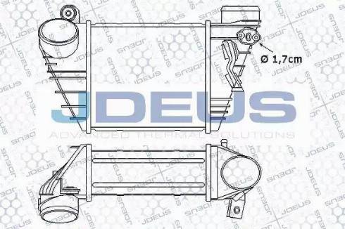 Jdeus 801M04A - Intercooler, charger autospares.lv