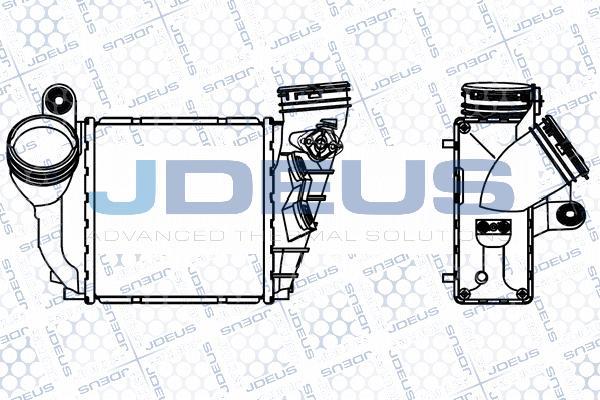 Jdeus 801M06A - Intercooler, charger autospares.lv