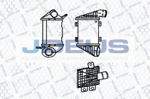 Jdeus 830B30 - Intercooler, charger autospares.lv