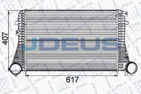 Jdeus 830M26 - Intercooler, charger autospares.lv