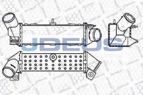 Jdeus 825M26 - Intercooler, charger autospares.lv