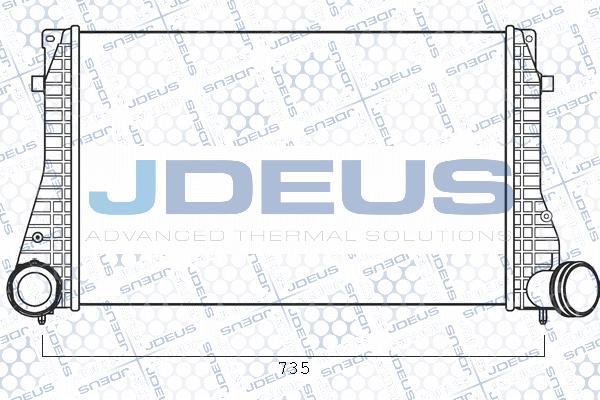 Jdeus 825M28A - Intercooler, charger autospares.lv