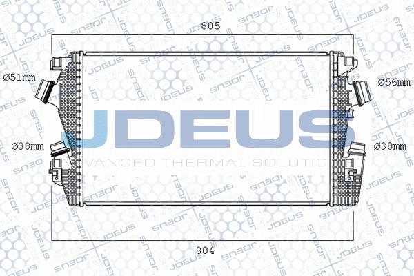 Jdeus 820M83A - Intercooler, charger autospares.lv