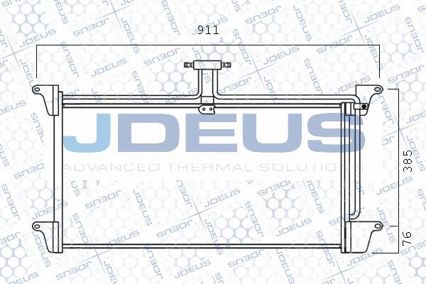 Jdeus 741M04 - Condenser, air conditioning autospares.lv