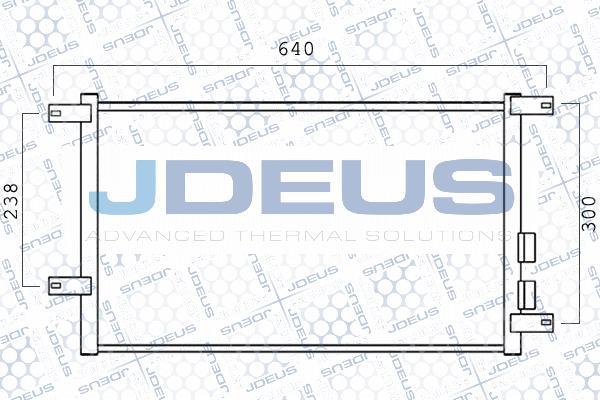 Jdeus 700M10 - Condenser, air conditioning autospares.lv