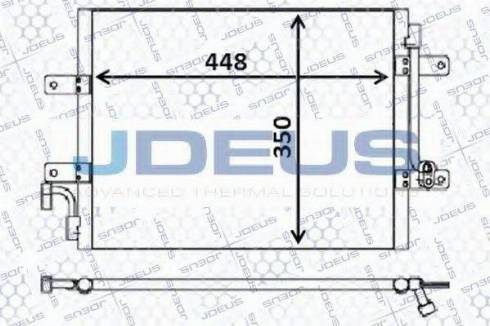 Jdeus 711M65 - Condenser, air conditioning autospares.lv