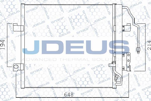 Jdeus 717B29 - Condenser, air conditioning autospares.lv