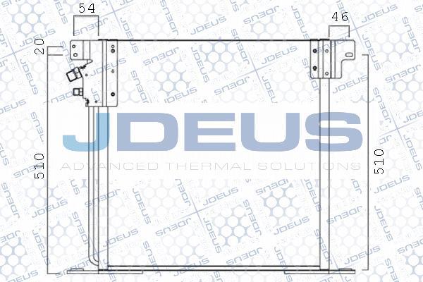 Jdeus 717B25 - Condenser, air conditioning autospares.lv