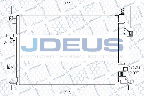 Jdeus 731M17 - Condenser, air conditioning autospares.lv