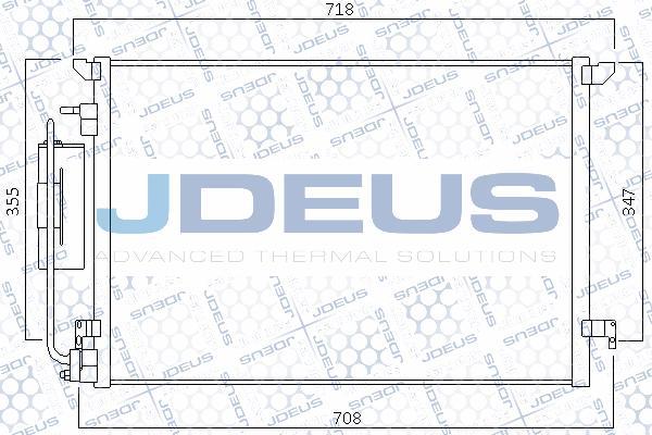 Jdeus 720M57 - Condenser, air conditioning autospares.lv