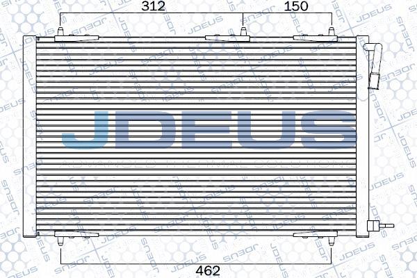 Jdeus 721M50 - Condenser, air conditioning autospares.lv