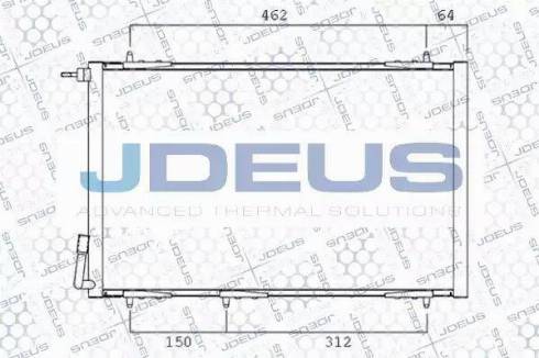 Jdeus 721M36 - Condenser, air conditioning autospares.lv