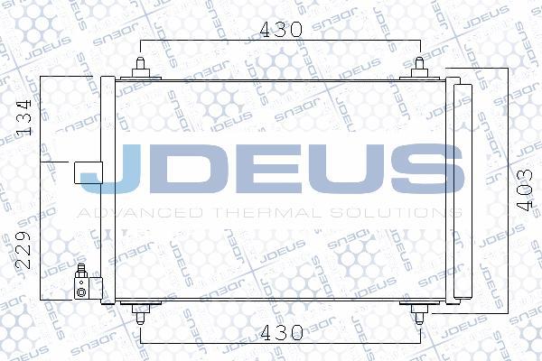 Jdeus 721M38 - Condenser, air conditioning autospares.lv