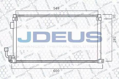 Jdeus 721V29 - Condenser, air conditioning autospares.lv