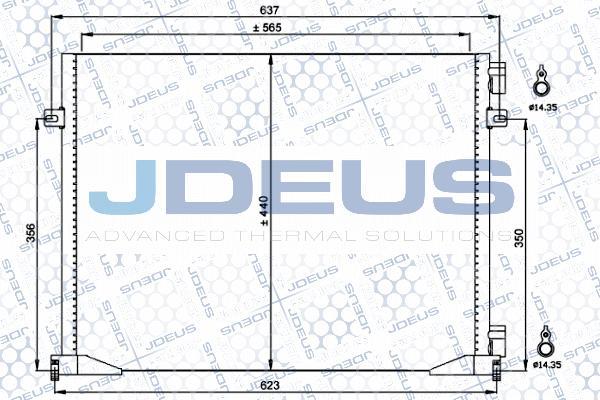 Jdeus 723M27 - Condenser, air conditioning autospares.lv