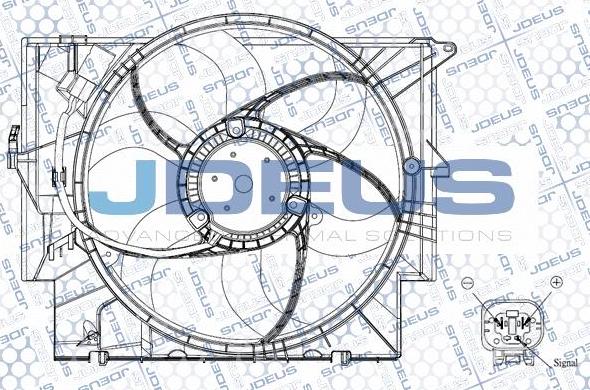 Jdeus EV0050680 - Fan, radiator autospares.lv