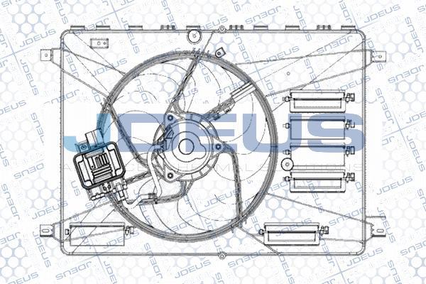 Jdeus EV0121270 - Fan, radiator autospares.lv