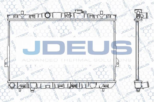 Jdeus M-0540650 - Radiator, engine cooling autospares.lv