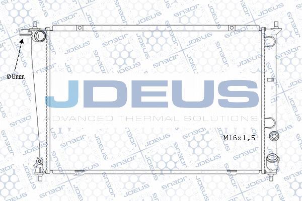 Jdeus M-0540140 - Radiator, engine cooling autospares.lv