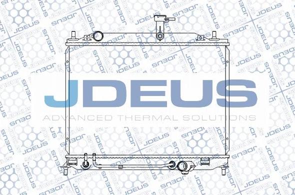 Jdeus M-054033A - Radiator, engine cooling autospares.lv