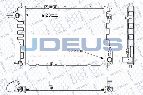 Jdeus M-0560110 - Radiator, engine cooling autospares.lv