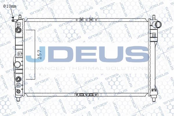 Jdeus M-0560240 - Radiator, engine cooling autospares.lv