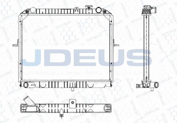 Jdeus M-0650040 - Radiator, engine cooling autospares.lv