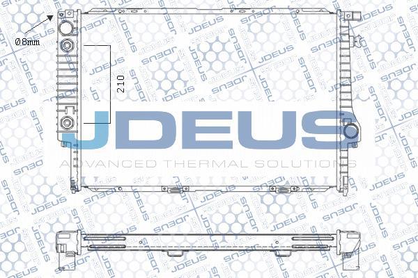 Jdeus M-0050070 - Radiator, engine cooling autospares.lv