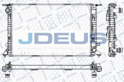 Jdeus M-0010450 - Radiator, engine cooling autospares.lv