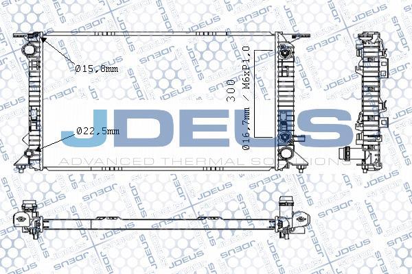 Jdeus M-0010460 - Radiator, engine cooling autospares.lv