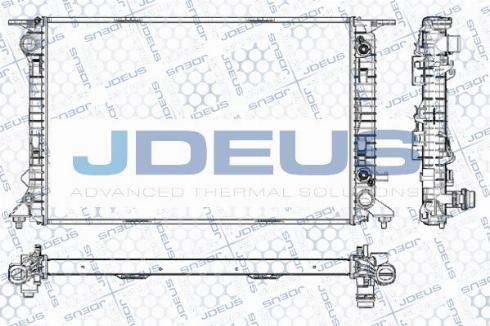 Jdeus M-0010500 - Radiator, engine cooling autospares.lv