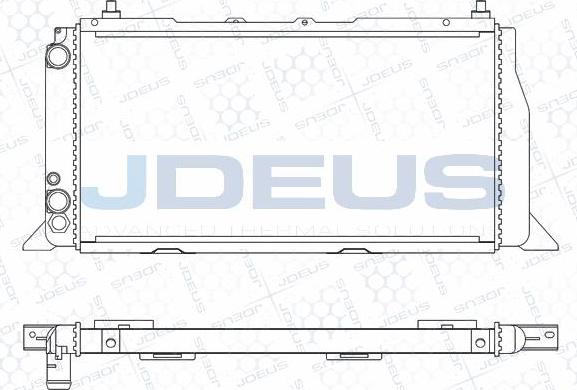 Jdeus M-0010090 - Radiator, engine cooling autospares.lv