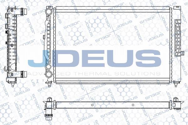 Jdeus M-0010160 - Radiator, engine cooling autospares.lv