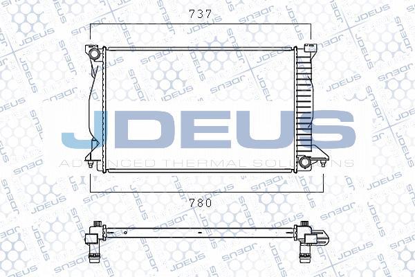 Jdeus M-0010120 - Radiator, engine cooling autospares.lv