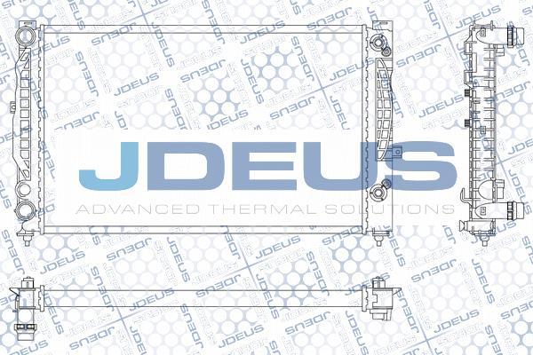 Jdeus M-0010170 - Radiator, engine cooling autospares.lv