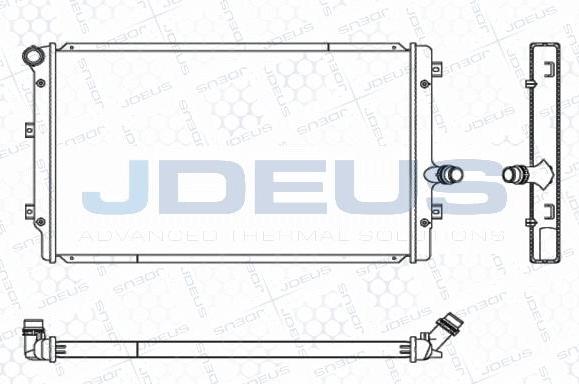 Jdeus M-0010320 - Radiator, engine cooling autospares.lv