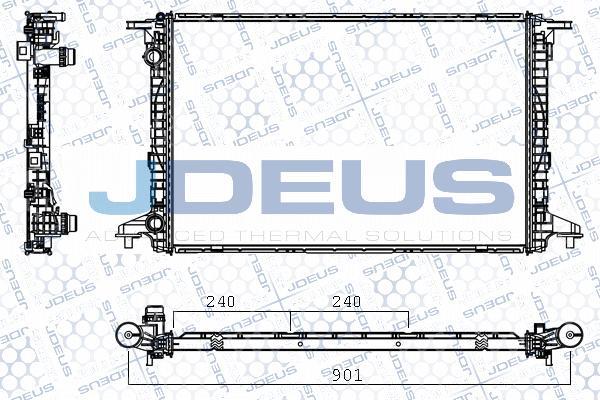 Jdeus M-0010720 - Radiator, engine cooling autospares.lv