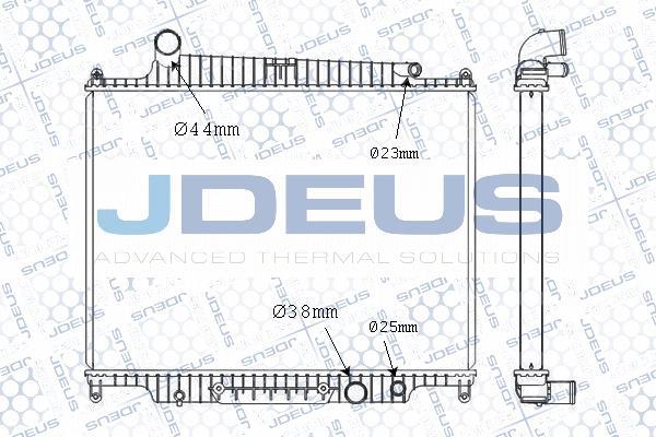 Jdeus M-0020440 - Radiator, engine cooling autospares.lv